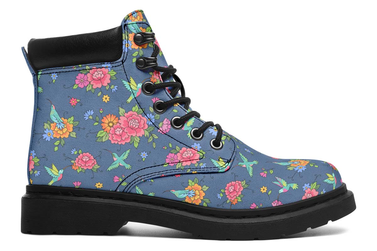 Cute Hummingbirds Pattern Classic Vibe Boots
