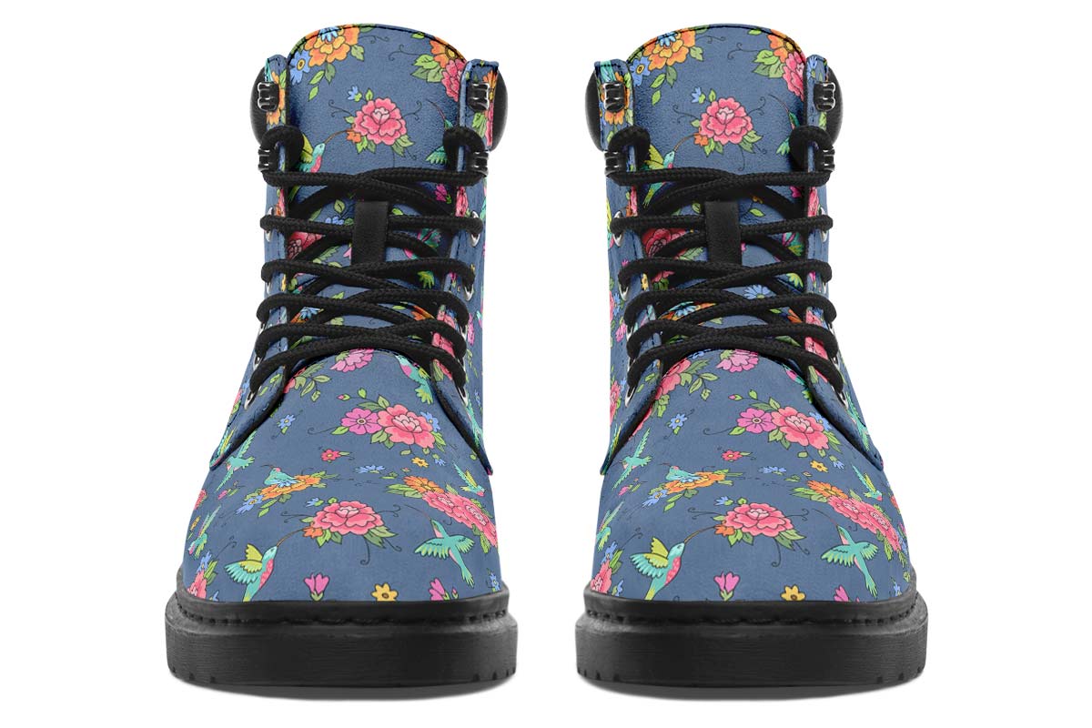 Cute Hummingbirds Pattern Classic Vibe Boots