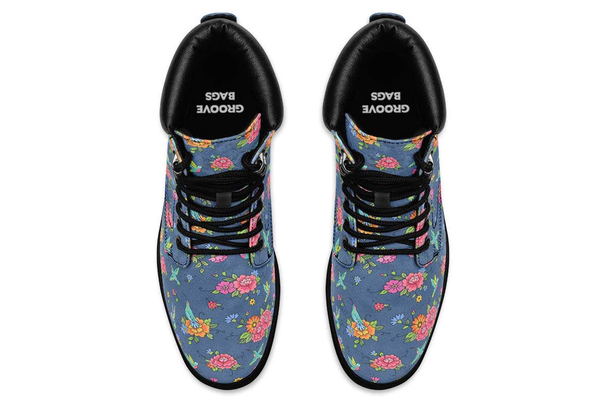 Cute Hummingbirds Pattern Classic Vibe Boots