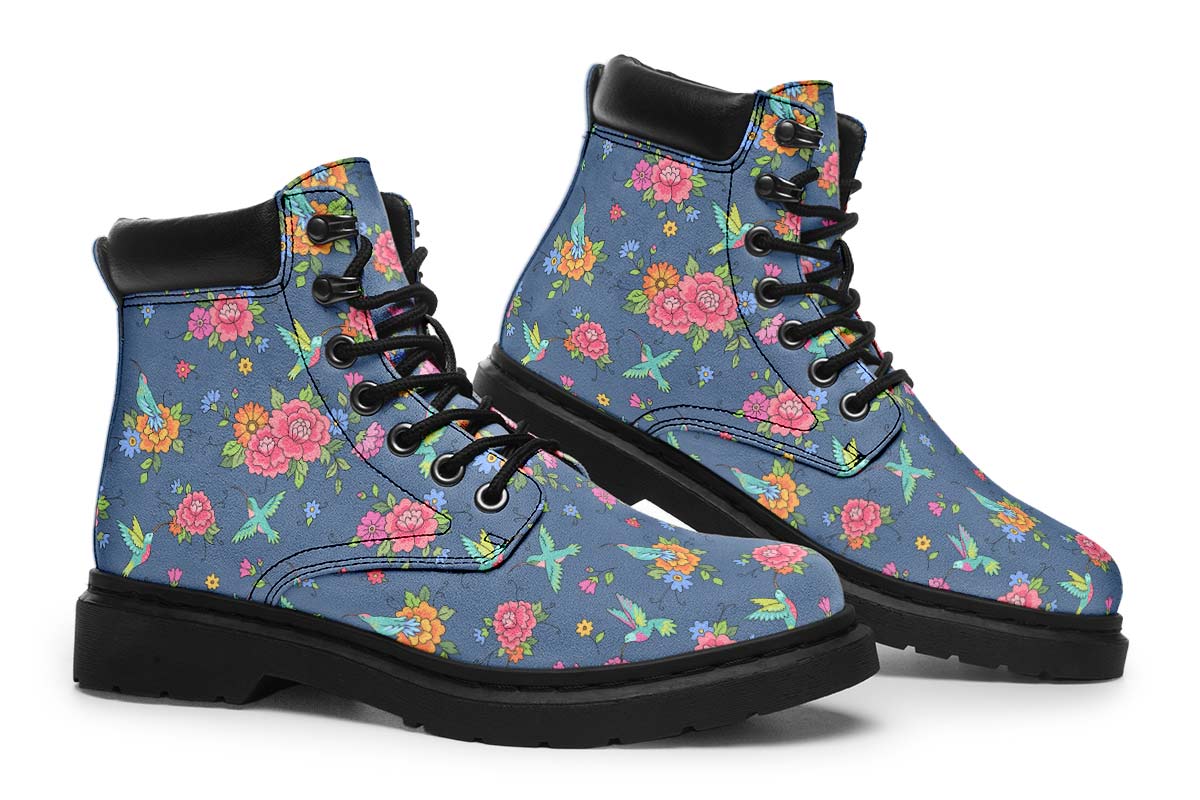 Cute Hummingbirds Pattern Classic Vibe Boots