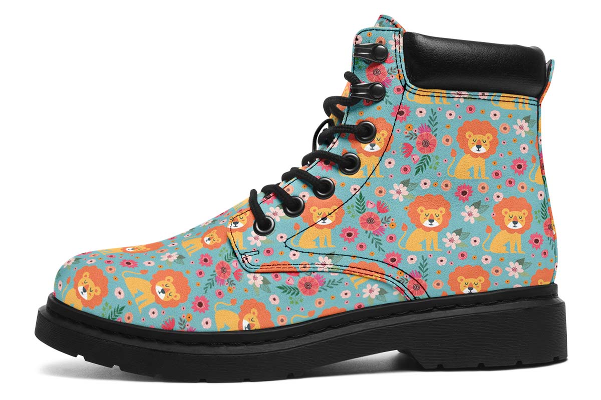 Cute Lion Pattern Classic Vibe Boots