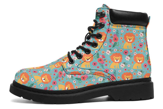 Cute Lion Pattern Classic Vibe Boots