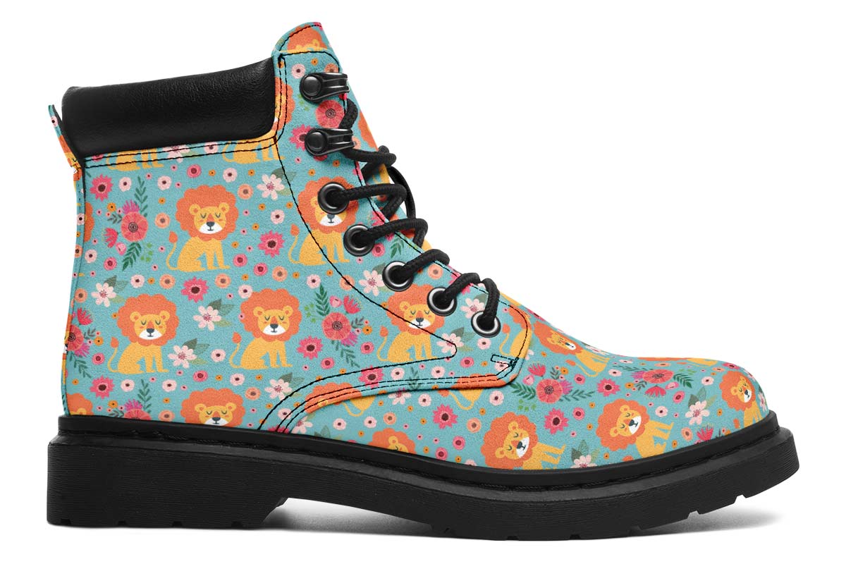 Cute Lion Pattern Classic Vibe Boots