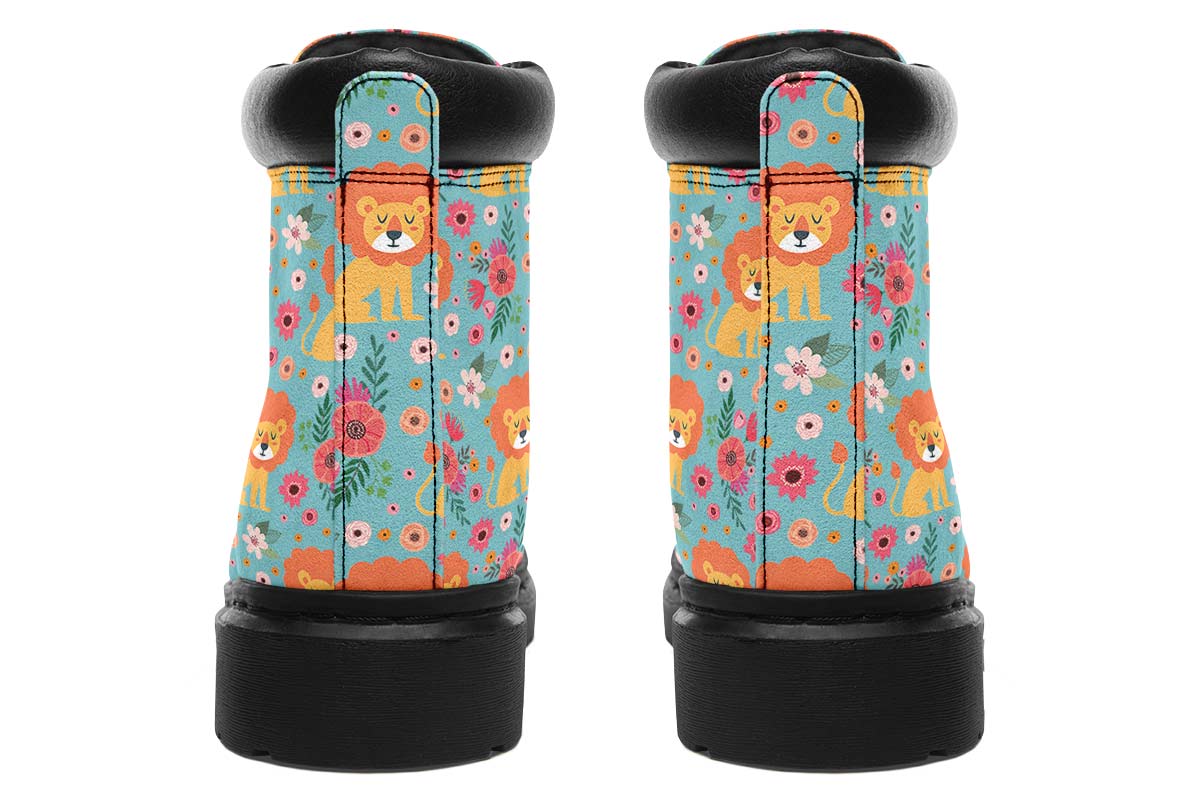 Cute Lion Pattern Classic Vibe Boots