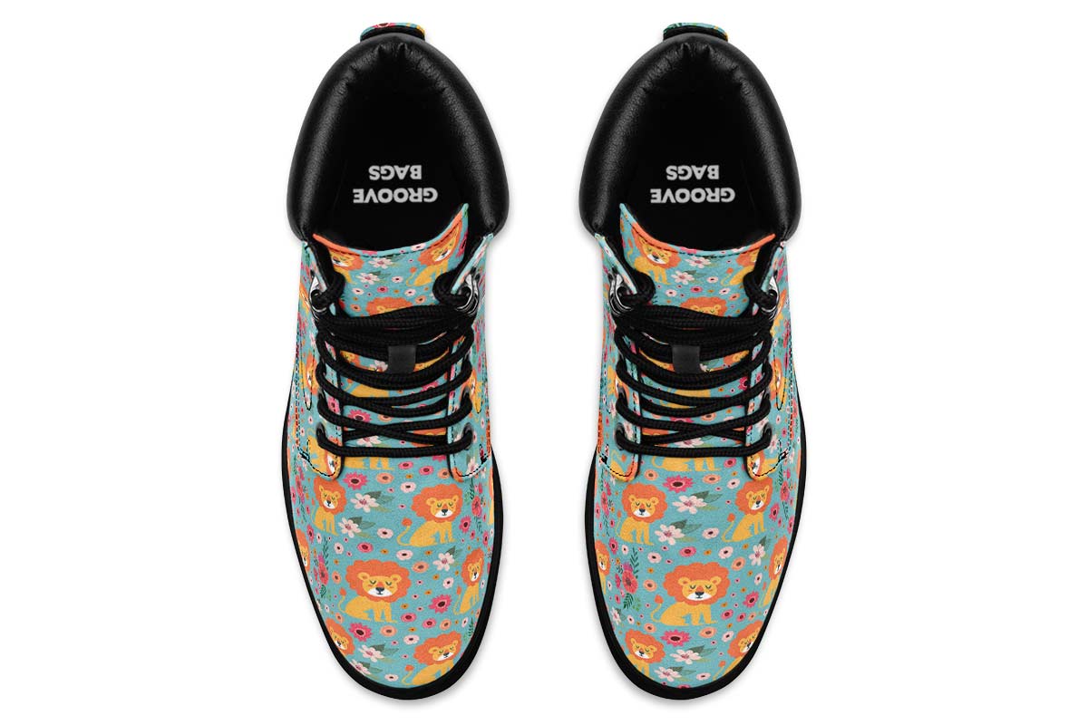 Cute Lion Pattern Classic Vibe Boots