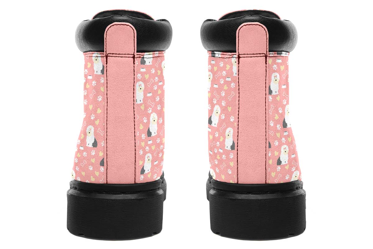 Cute Old English Sheepdog Classic Vibe Boots