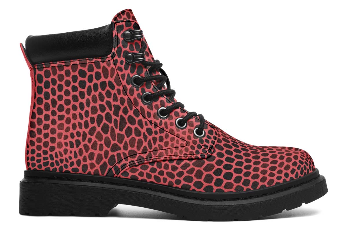 Pink Reptile Design Classic Vibe Boots