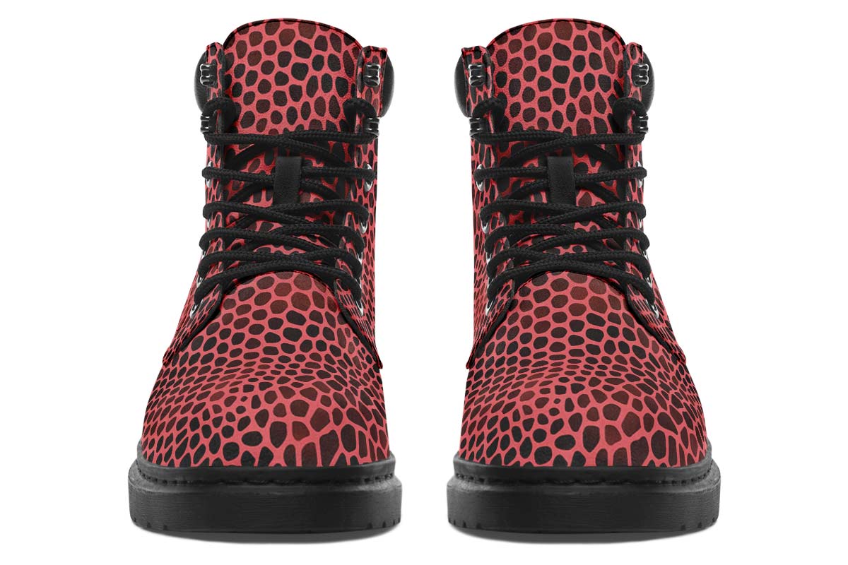 Pink Reptile Design Classic Vibe Boots