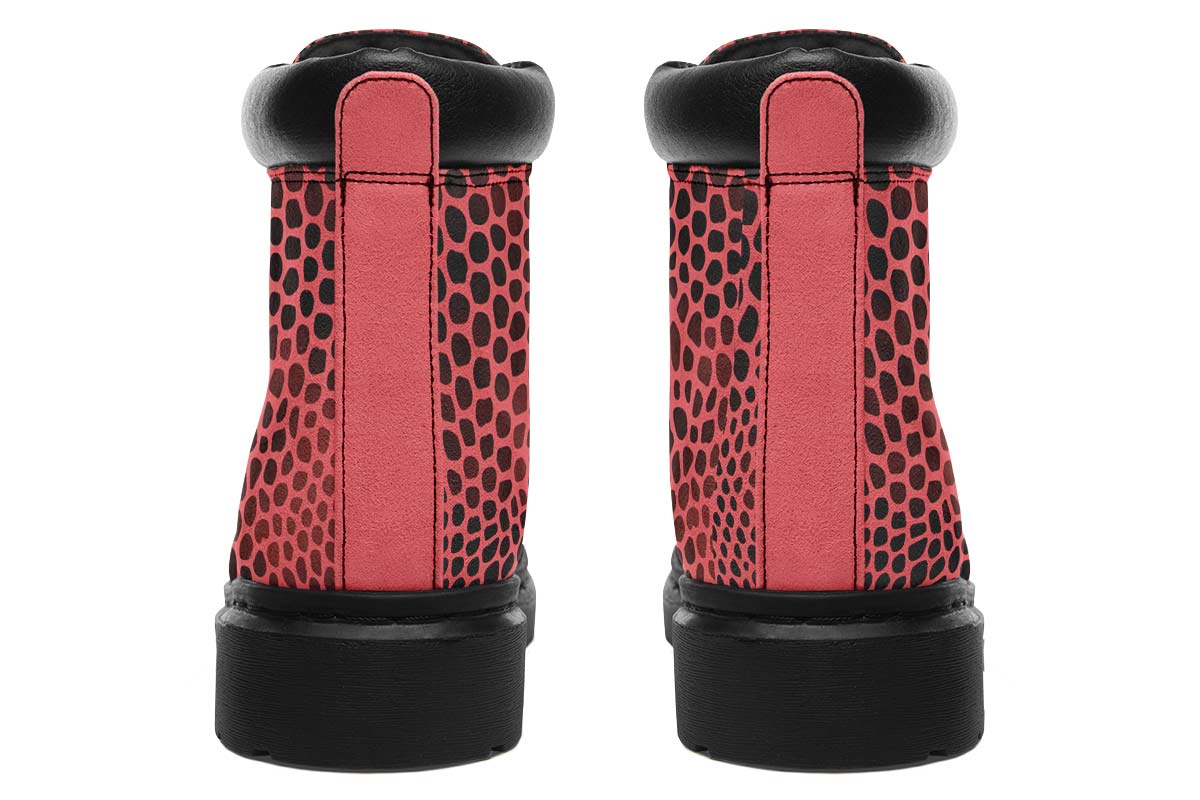 Pink Reptile Design Classic Vibe Boots