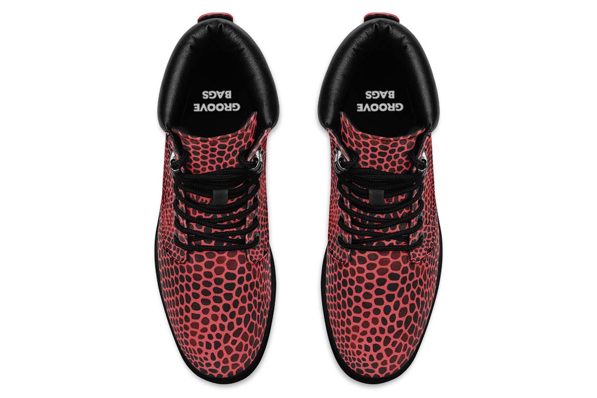 Pink Reptile Design Classic Vibe Boots