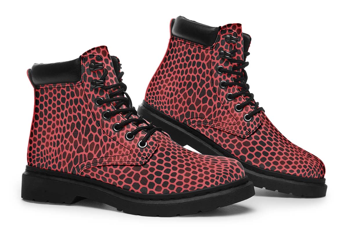 Pink Reptile Design Classic Vibe Boots