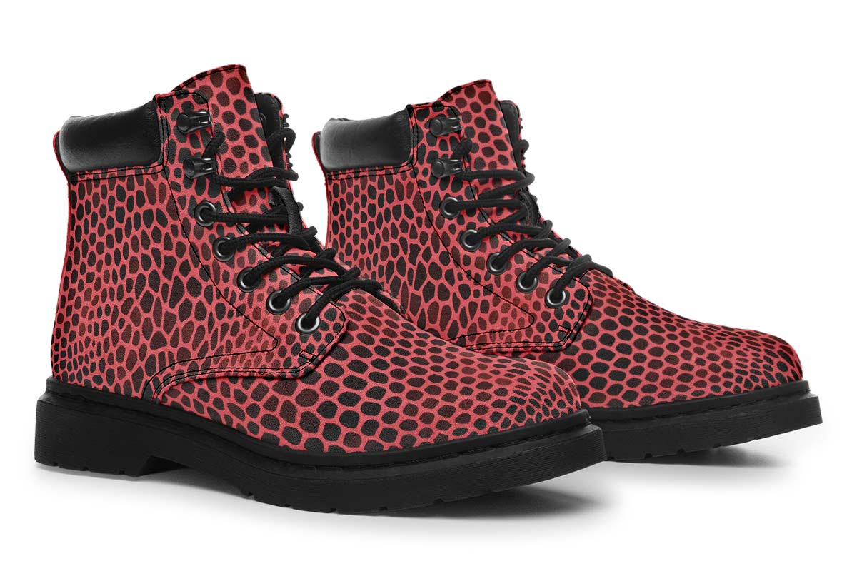 Pink Reptile Design Classic Vibe Boots