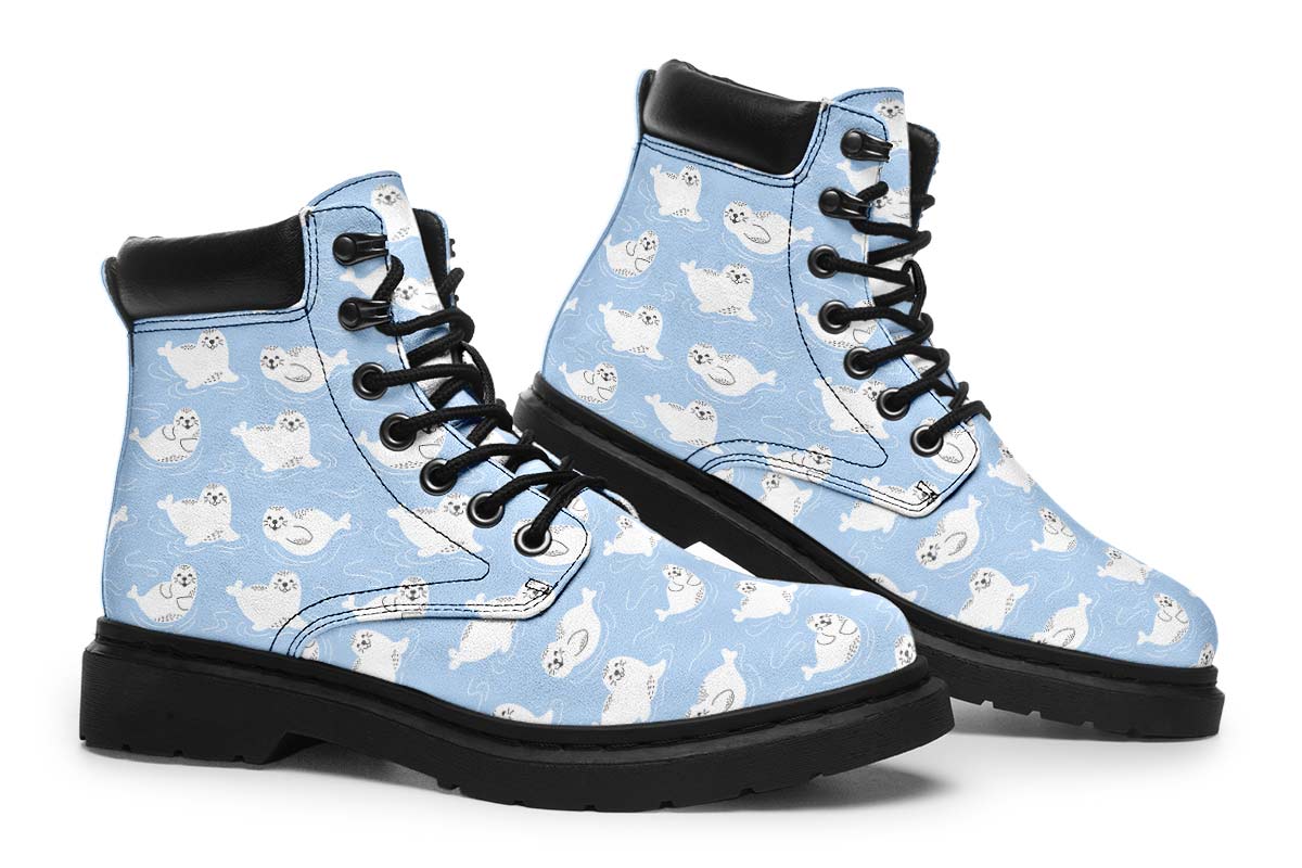 Seal Pattern Classic Vibe Boots