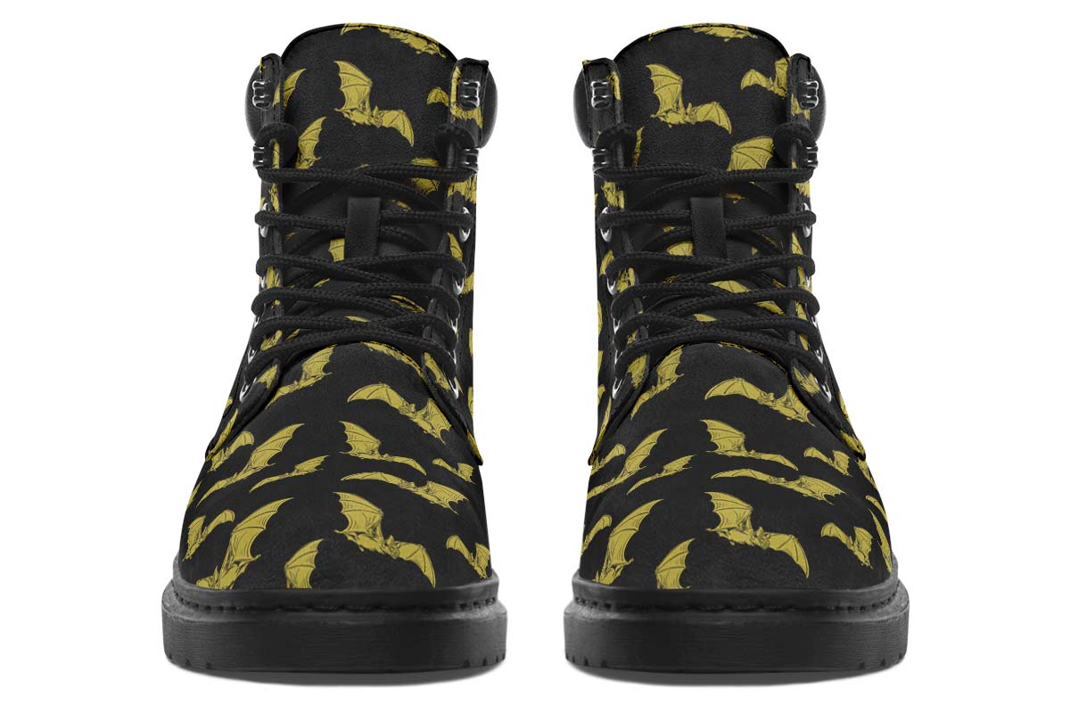 Vampire Bat Pattern Classic Vibe Boots