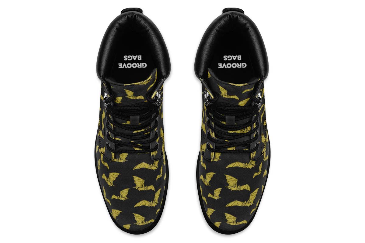 Vampire Bat Pattern Classic Vibe Boots