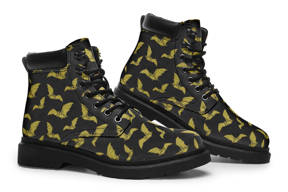 Vampire Bat Pattern Classic Vibe Boots