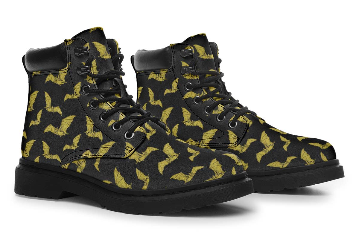 Vampire Bat Pattern Classic Vibe Boots