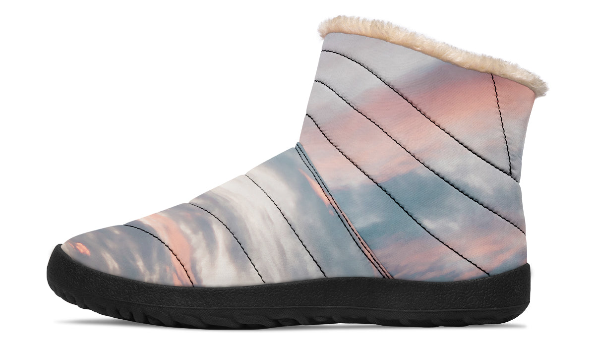 Pink Sky Comfy Winter Boots
