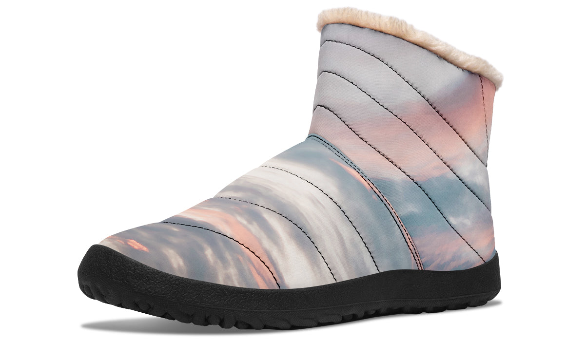 Pink Sky Comfy Winter Boots