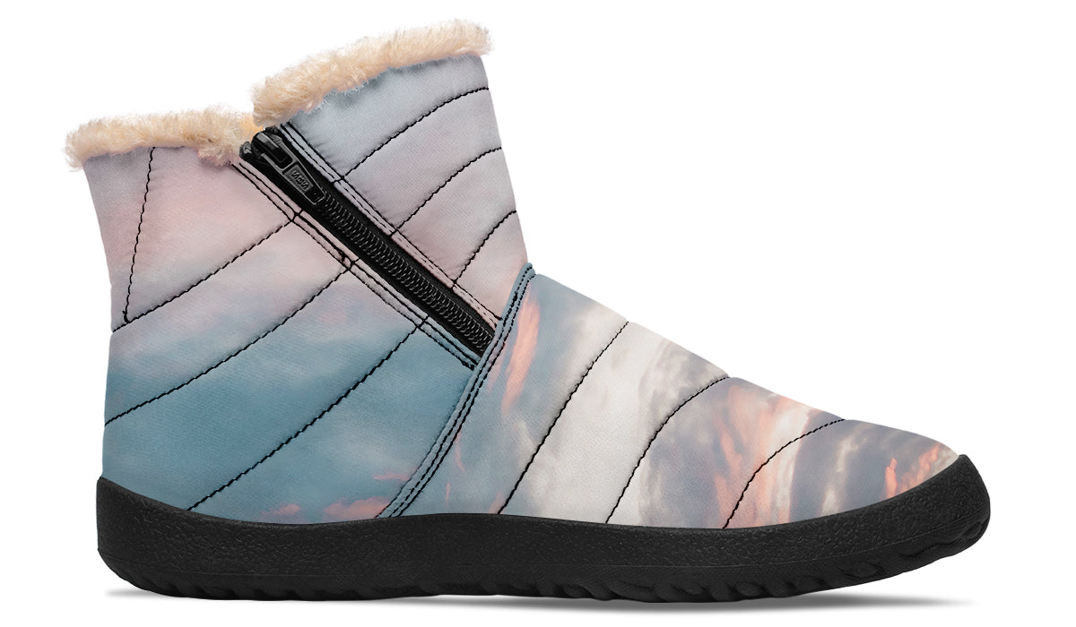 Pink Sky Comfy Winter Boots