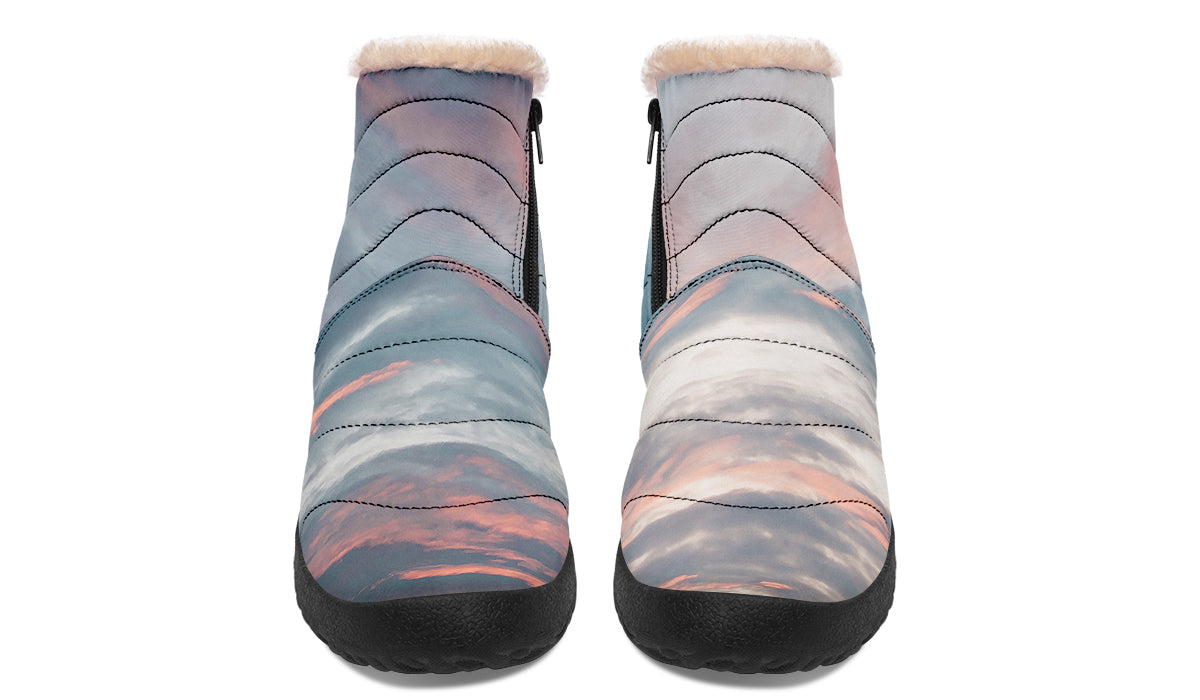 Pink Sky Comfy Winter Boots