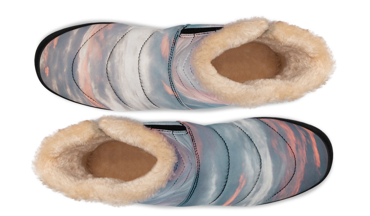 Pink Sky Comfy Winter Boots