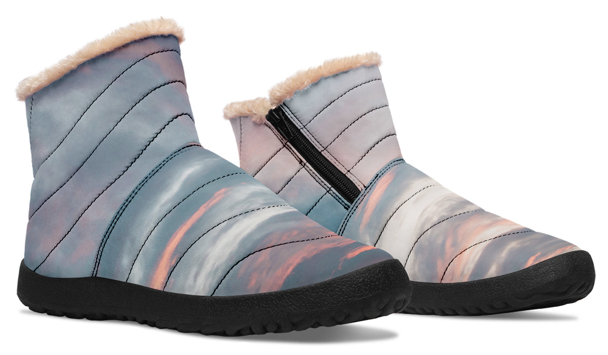Pink Sky Comfy Winter Boots
