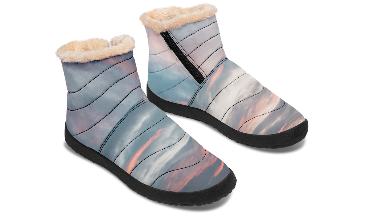 Pink Sky Comfy Winter Boots
