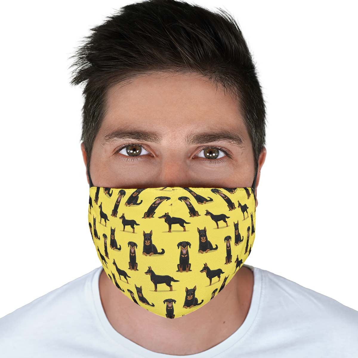 Beauceron Pattern Face Cover