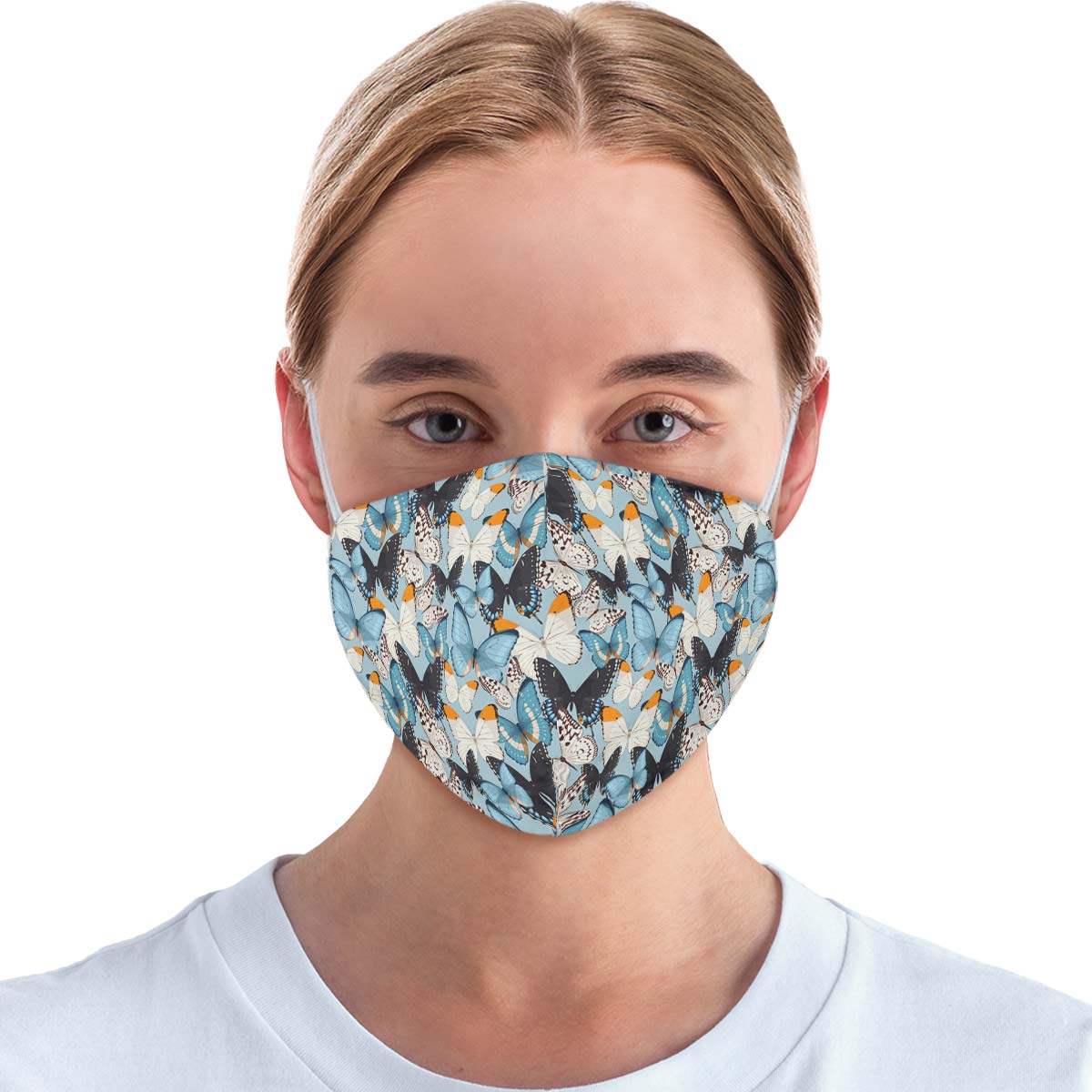 Beautiful Butterfly Pattern Face Cover