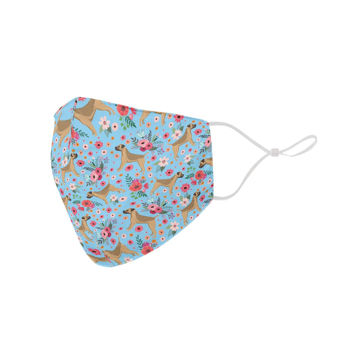 Border Terrier Flower Face Cover