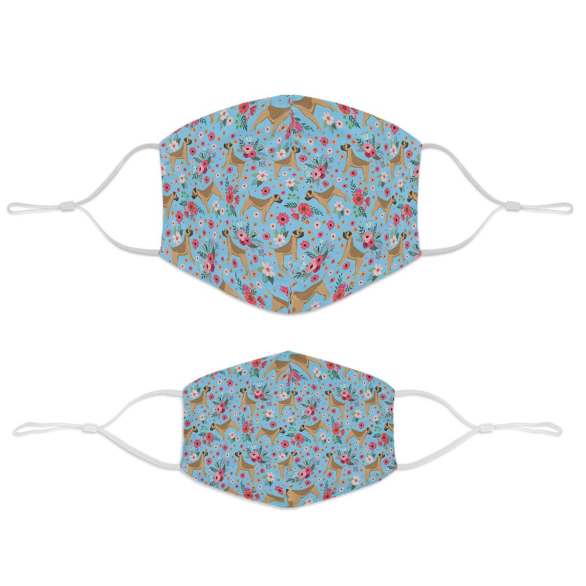 Border Terrier Flower Face Cover
