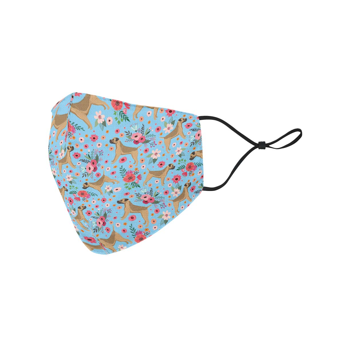 Border Terrier Flower Face Cover