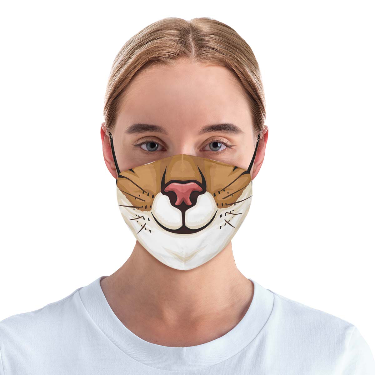 Brown Cat Face Cover