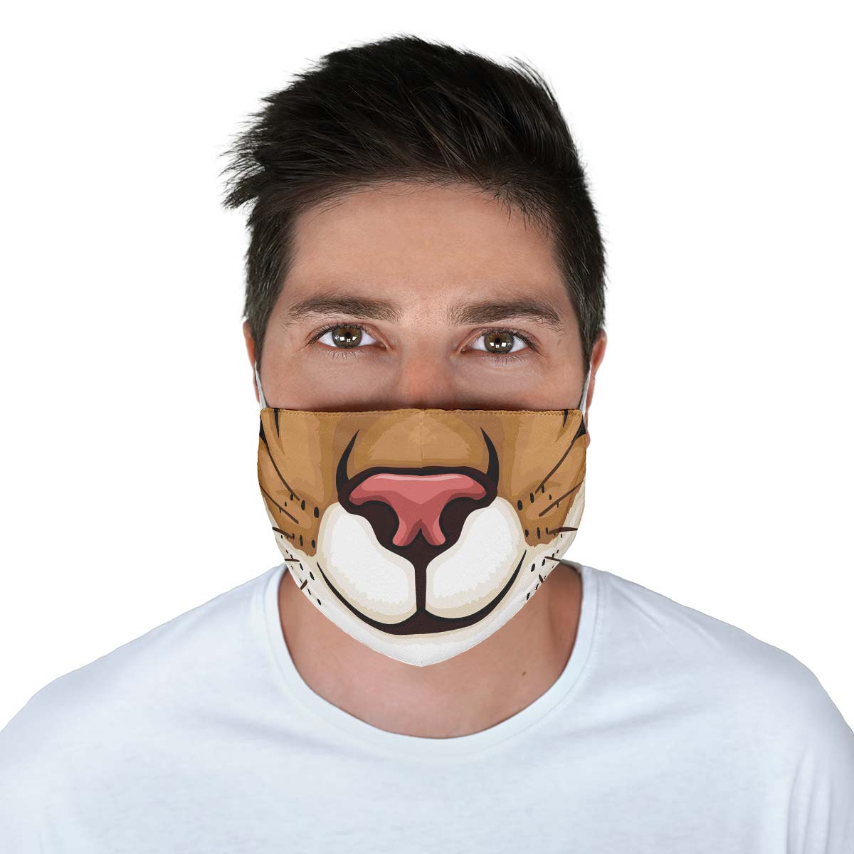 Brown Cat Face Cover