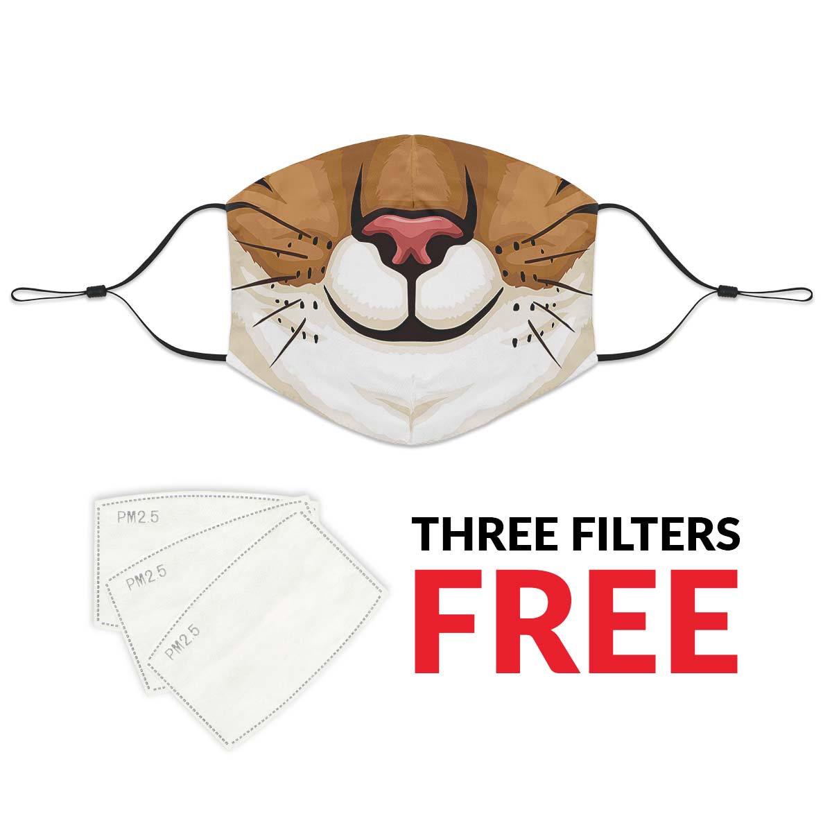 Brown Cat Face Cover