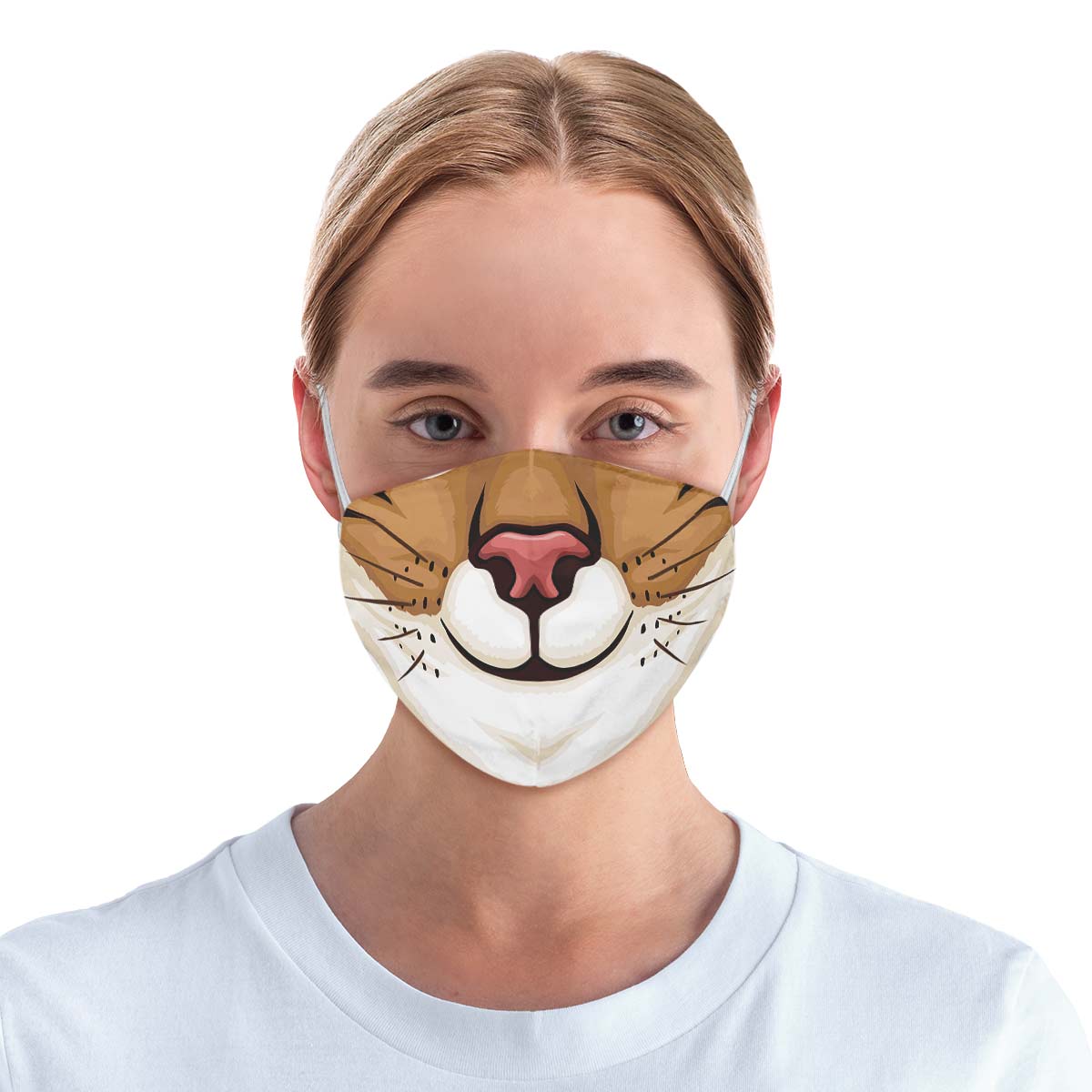 Brown Cat Face Cover