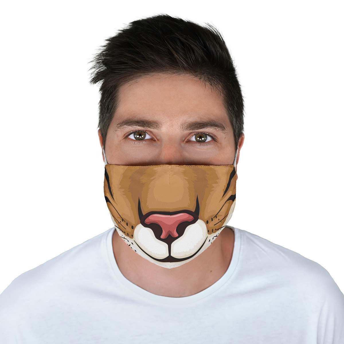 Brown Cat Face Cover
