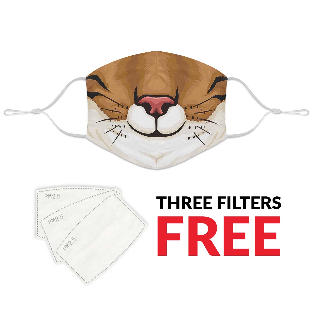 Brown Cat Face Cover