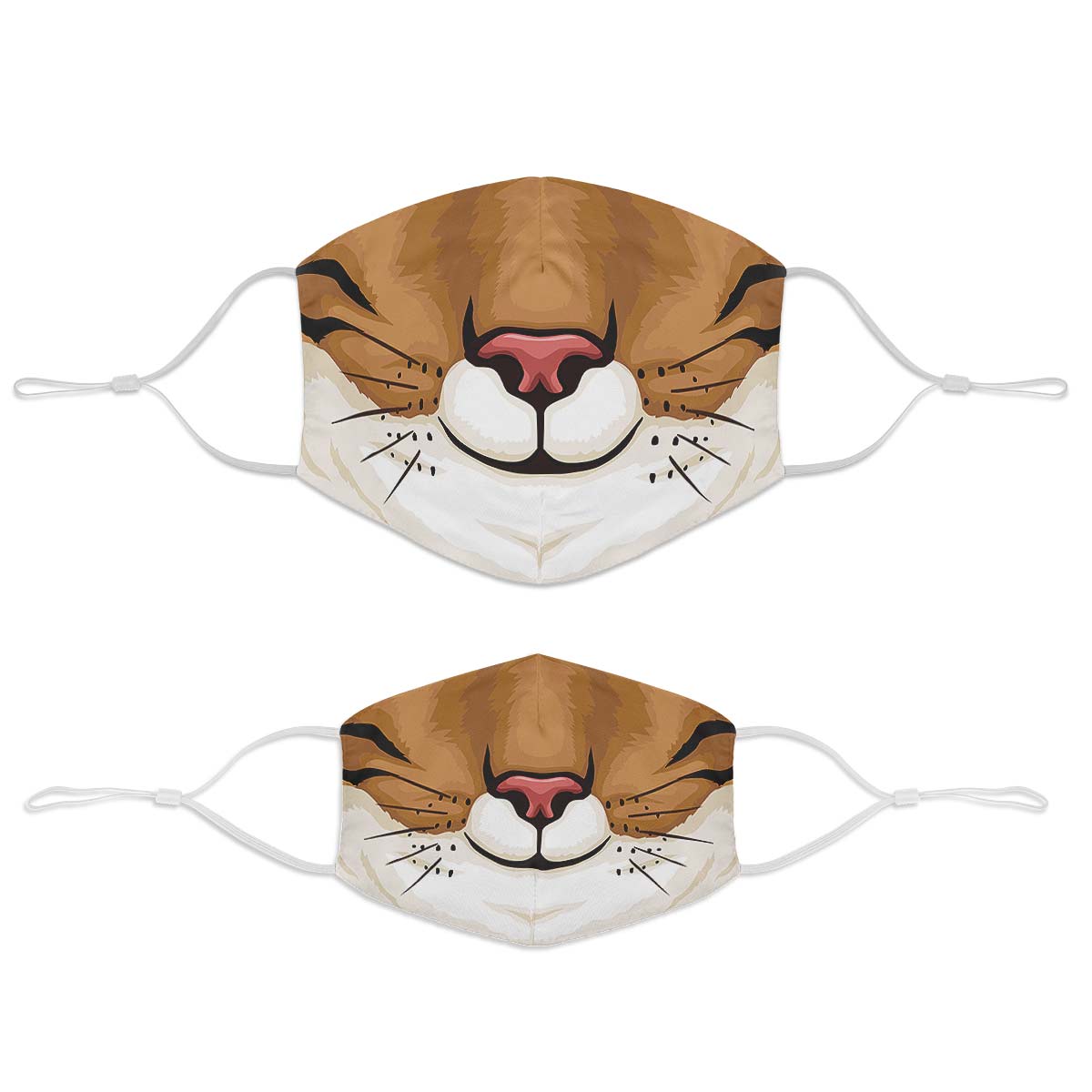 Brown Cat Face Cover