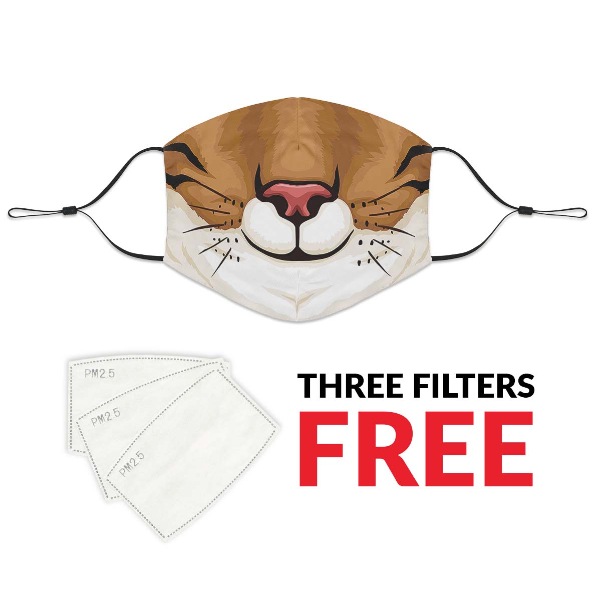 Brown Cat Face Cover