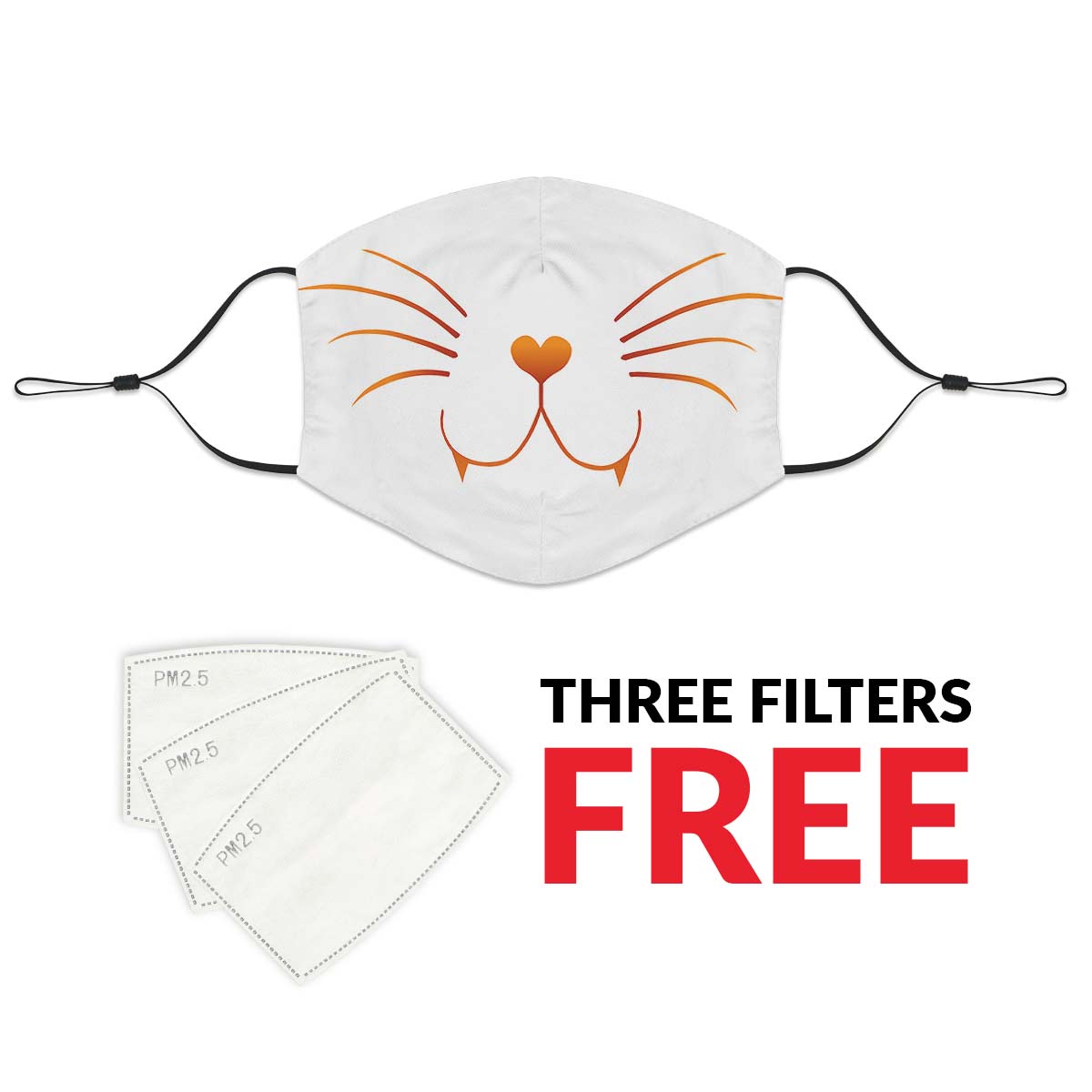Cat Face Face Cover