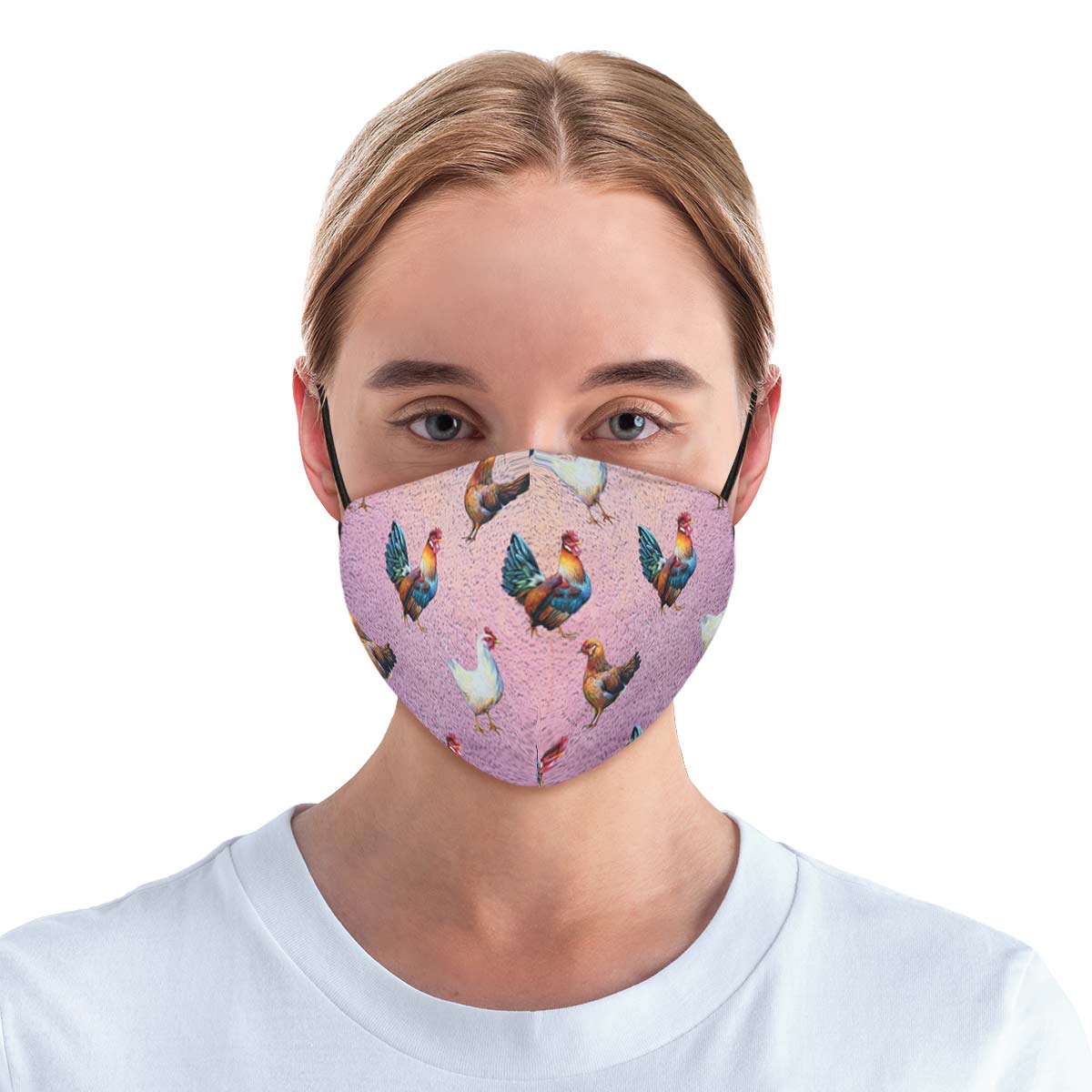Chicken Lovers Pink Face Cover
