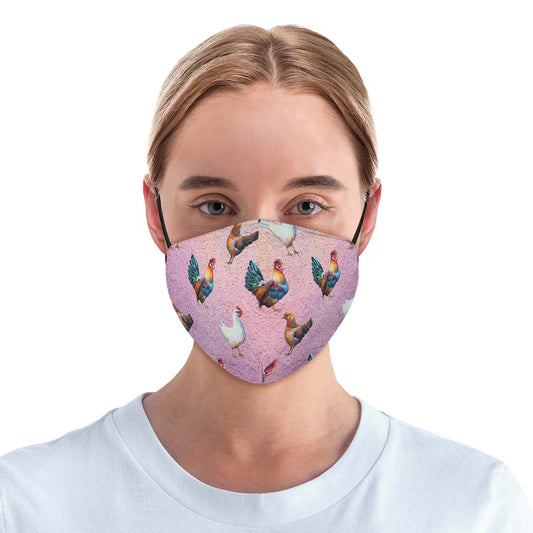 Chicken Lovers Pink Face Cover