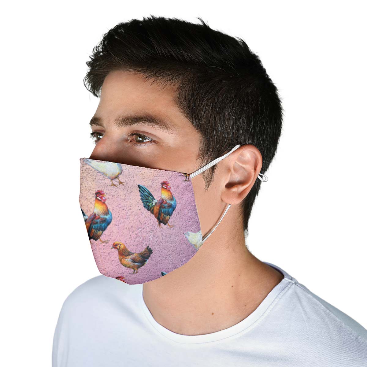 Chicken Lovers Pink Face Cover