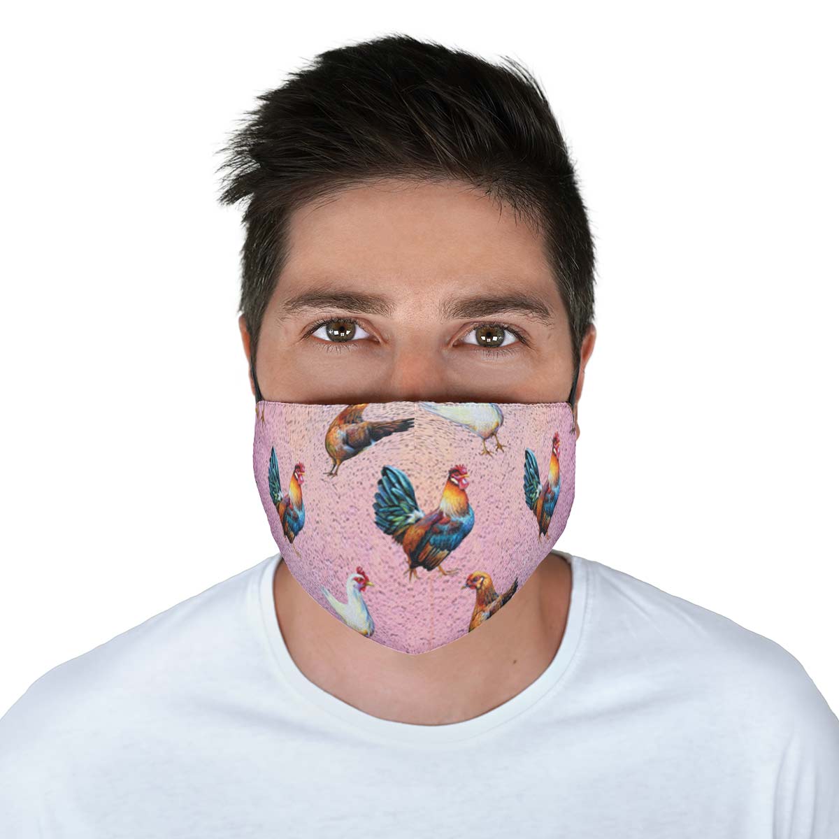 Chicken Lovers Pink Face Cover