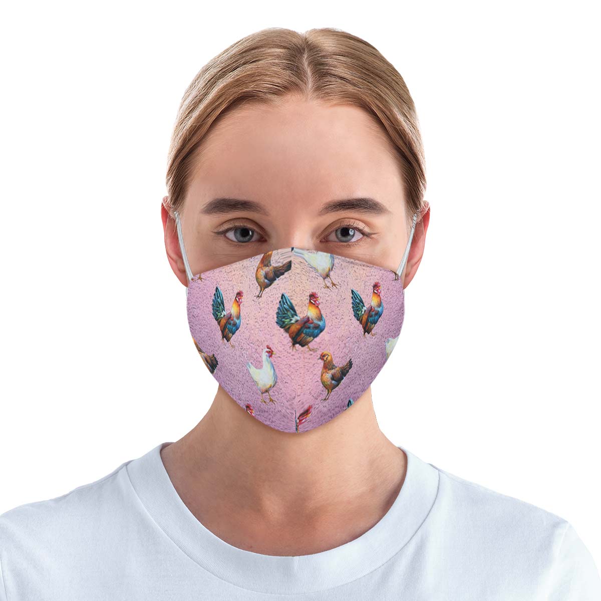 Chicken Lovers Pink Face Cover