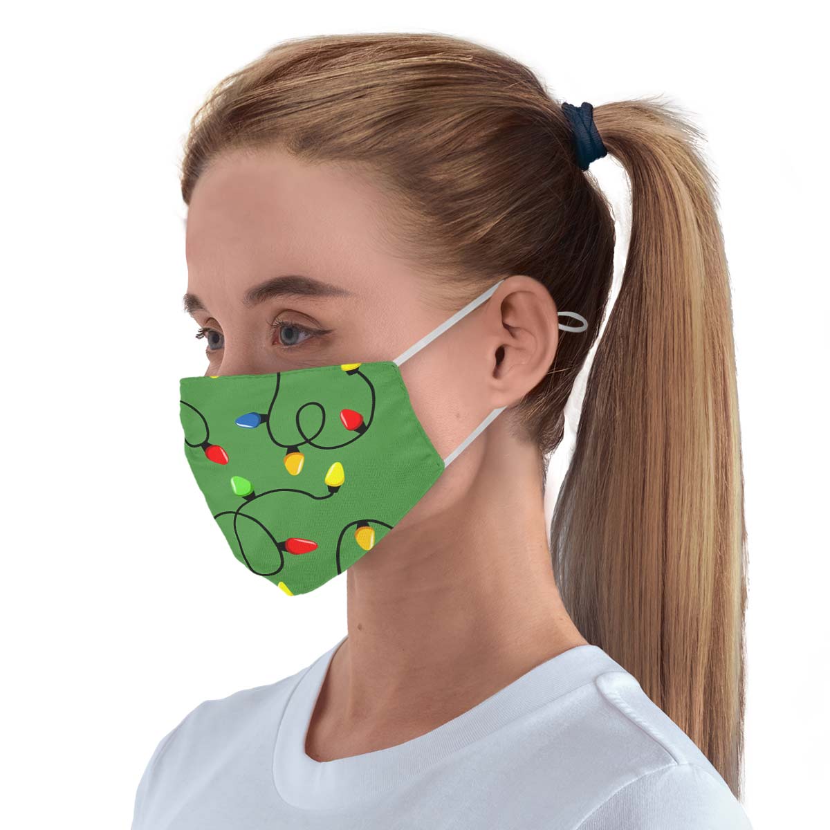 Christmas Lights Face Cover