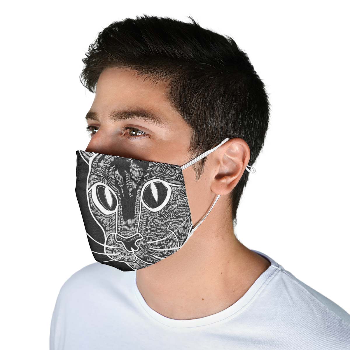 Cool Cat Face Cover