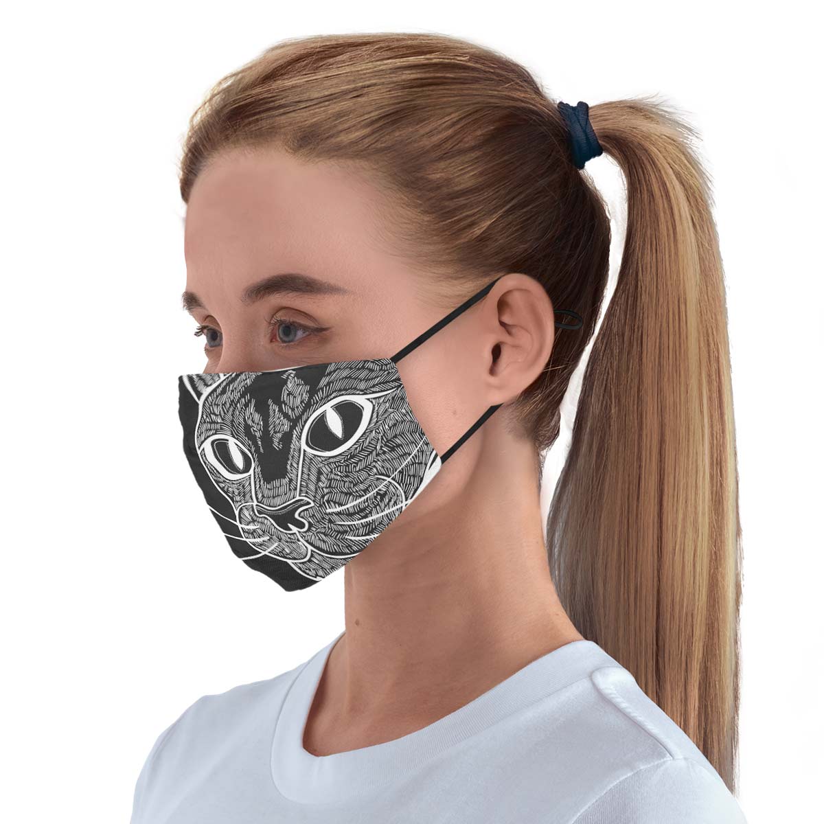 Cool Cat Face Cover